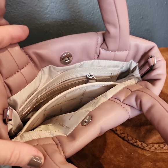 DKNY Blush Quilted Shoulder Bag - Picture 2 of 4
